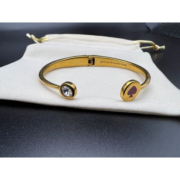 Kate Spade Spot the Spade Hinged Cuff - Picture 3 of 6